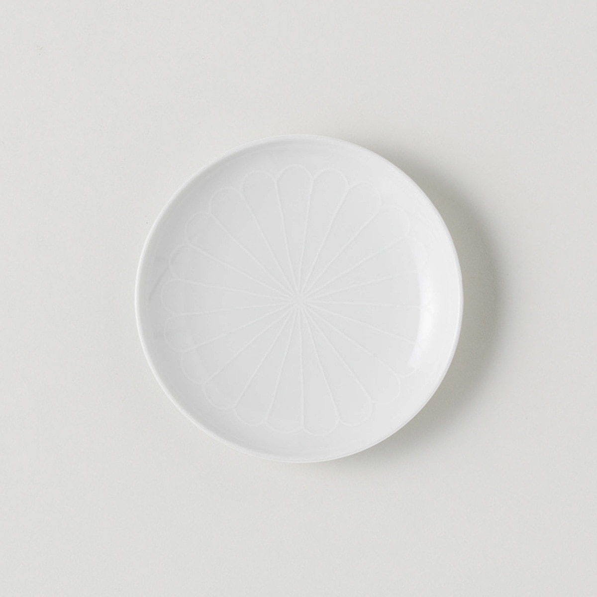 【波佐見焼】 BARBAR 蕎麦猪口大事典 和文/白 小皿 菊弁文