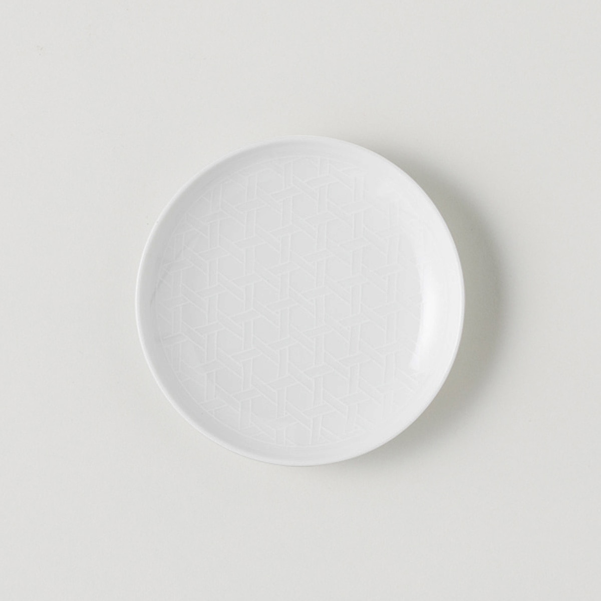 【波佐見焼】 BARBAR 蕎麦猪口大事典 和文/白 小皿 籠目文