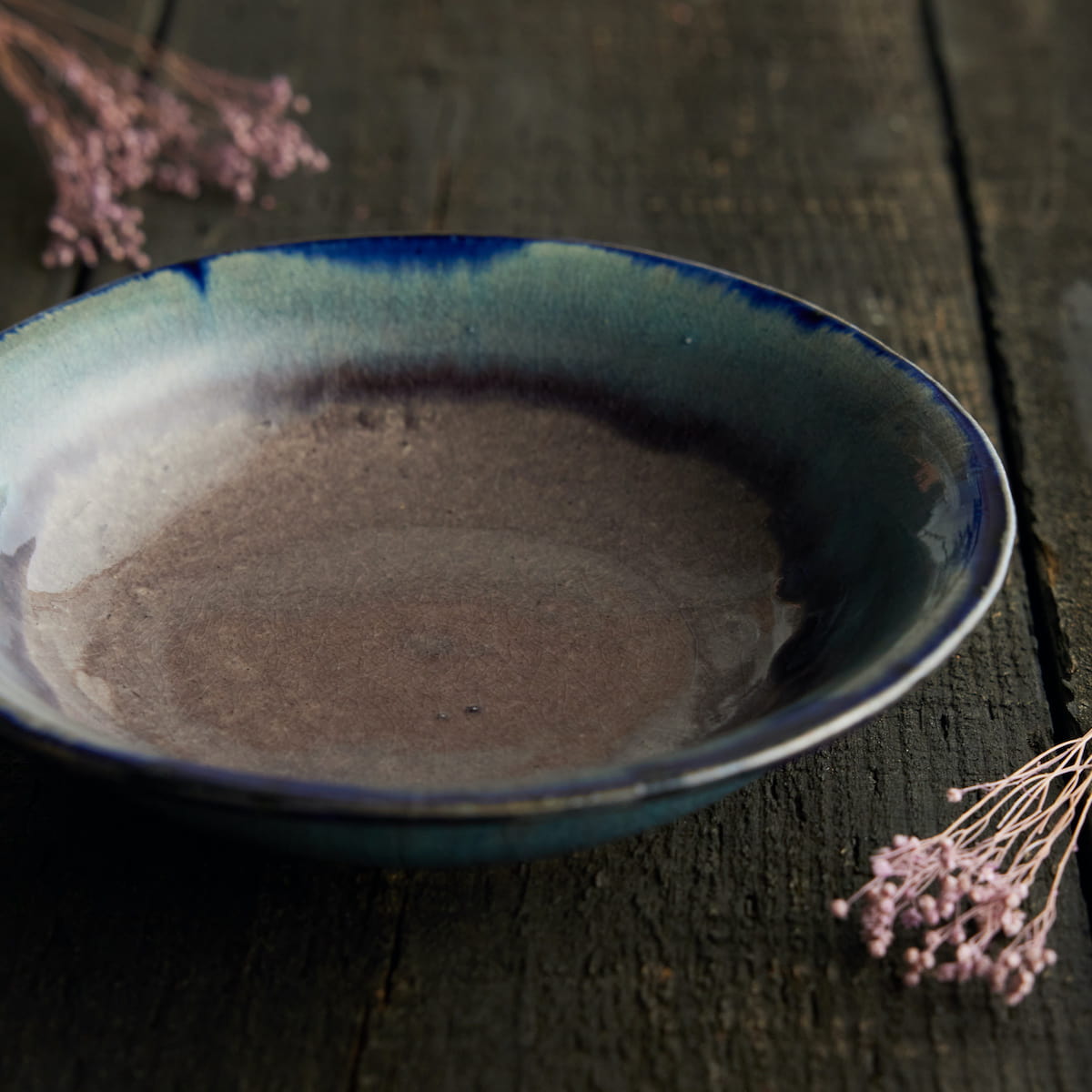 【信楽焼】信楽四季彩陶 -清明 中深皿 弥生(やよい)