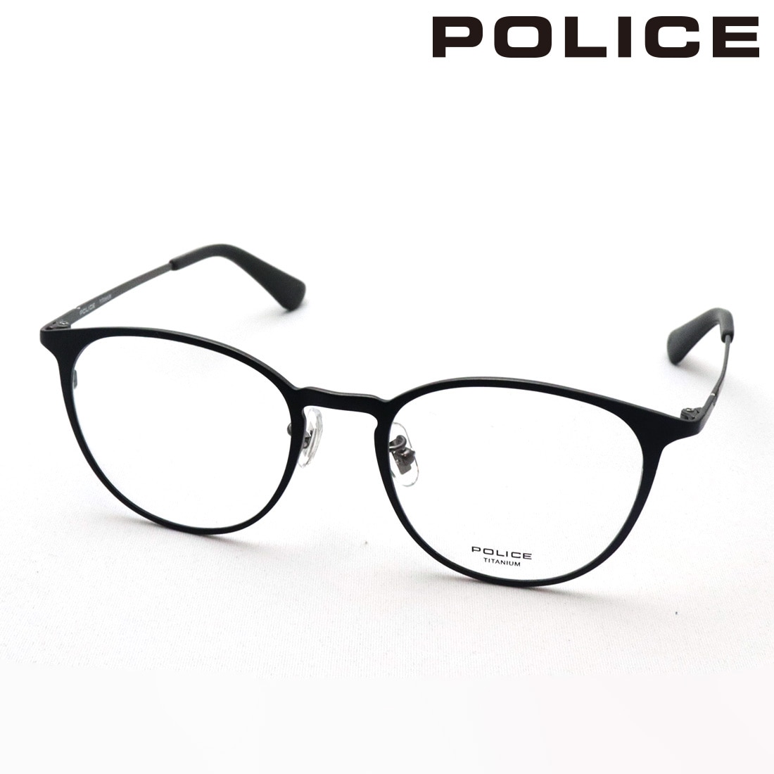 ポリス メガネ POLICE VPLP06J 0531 TITANIUM チタニウム ボストン