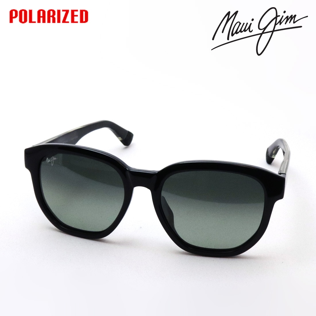 【マウイジム 正規販売認定店】 Maui Jim 偏光サングラス MJ0646SA 001 56 Made In Italy レディース メンズ ウェリントン