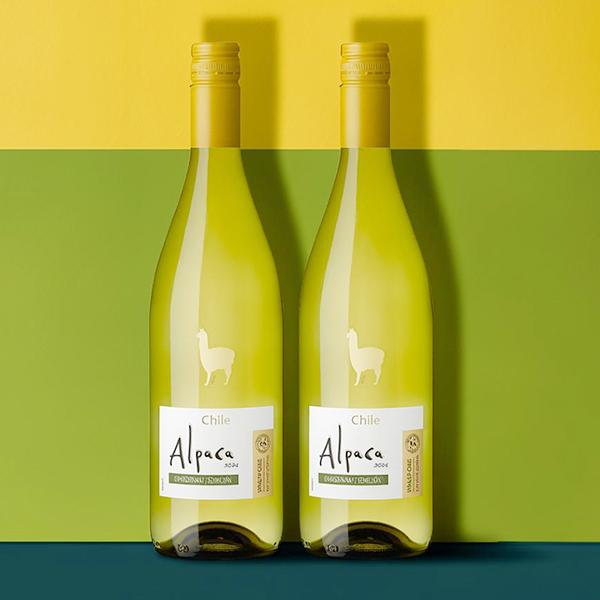 おうちワイン チリワイン 辛口 白ワイン アサヒ サンタヘレナ アルパカ シャルドネ セミヨン 750ml×2本(002)『OMS』【本州のみ　送料無料】