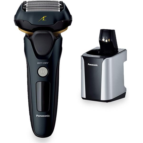 パナソニック メンズシェーバー ラムダッシュ リニア 洗浄機付き 5枚刃 黒 ES-NLV98-K