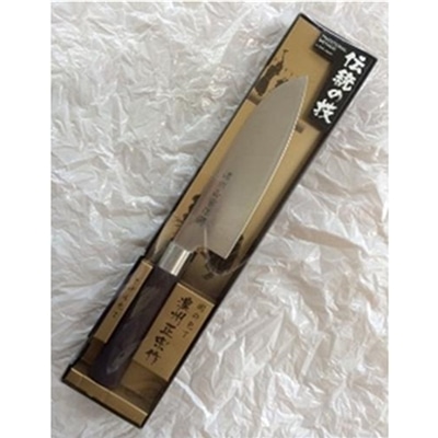 関の刃物 関の包丁 濃州正宗作 白木 (自然木) 三徳