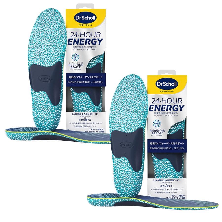 【2個セット】ドクターショール ２４Hエナジーインソール Mサイズ