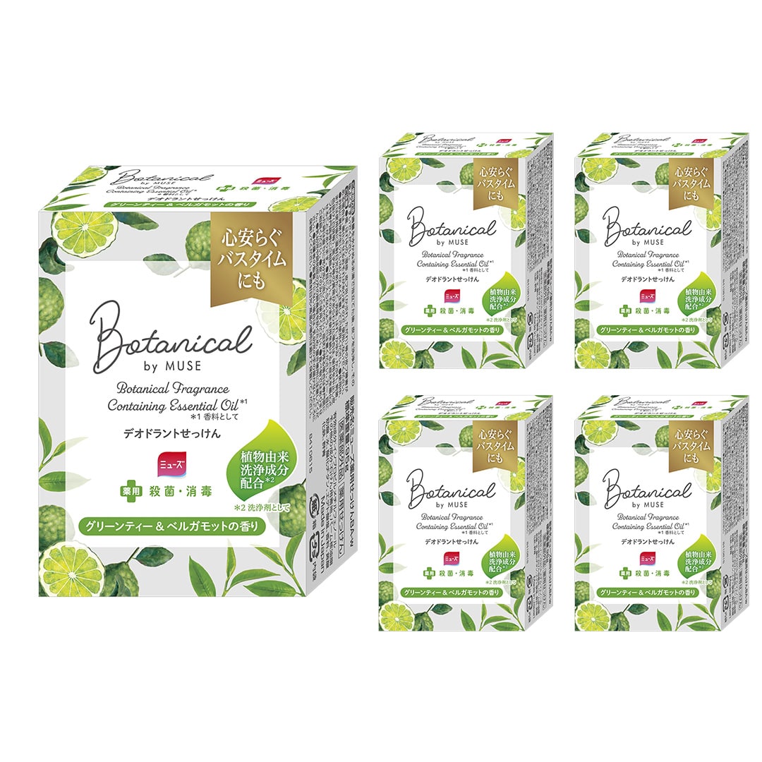 ミューズ石鹸 ボタニカルグリーンティー5個パック