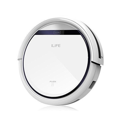 ILIFE V3s Pro ロボット掃除機 ペットの毛に効果的 自動充電静音&強力吸引落下防止と衝突防止 丸型 ホワイト