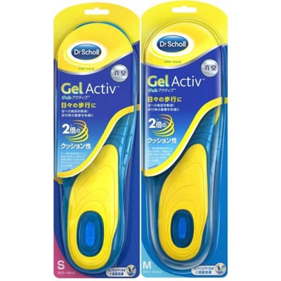 ドクターショール インソール 衝撃吸収 中敷き 消臭 ジェルアクティブ エブリデイ 日常用 S (22.5cm-26.0cm)