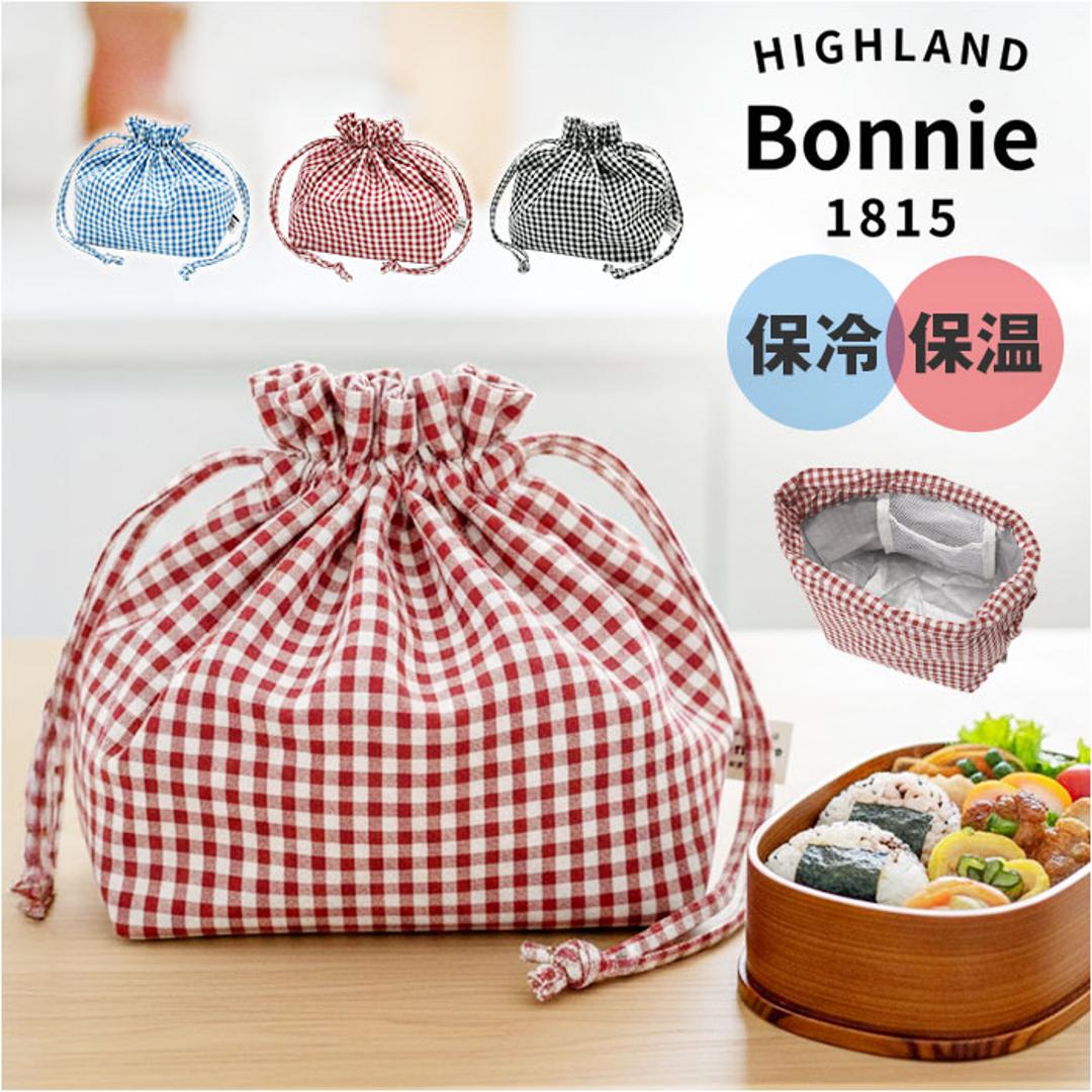 Bonnie ランチ巾着 通販 現代百貨 A764 弁当袋 チェック 巾着 かわいい ギンガムチェック 女の子 男の子 お弁当袋 巾着袋 女子 男子 大人 子供 小学生 幼稚園 入園準備 高校生 中学生 キッチン雑貨 オシャレ ギンガムチェックRED ・