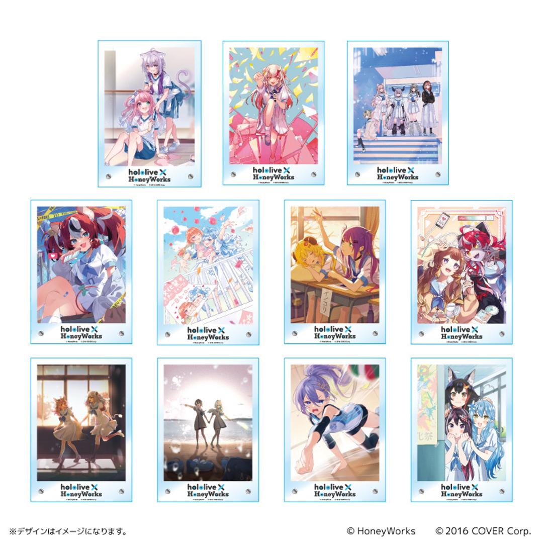 ホロライブ グッズ 通販 ハニーワークス アクリルボード イラストボード コンセプトアート 卓上 アクリルスタンド キャラクター かわいい 可愛い hololive HoneyWorks vtuber 置物 オブジェ インテリア小物 センパイ。 ・