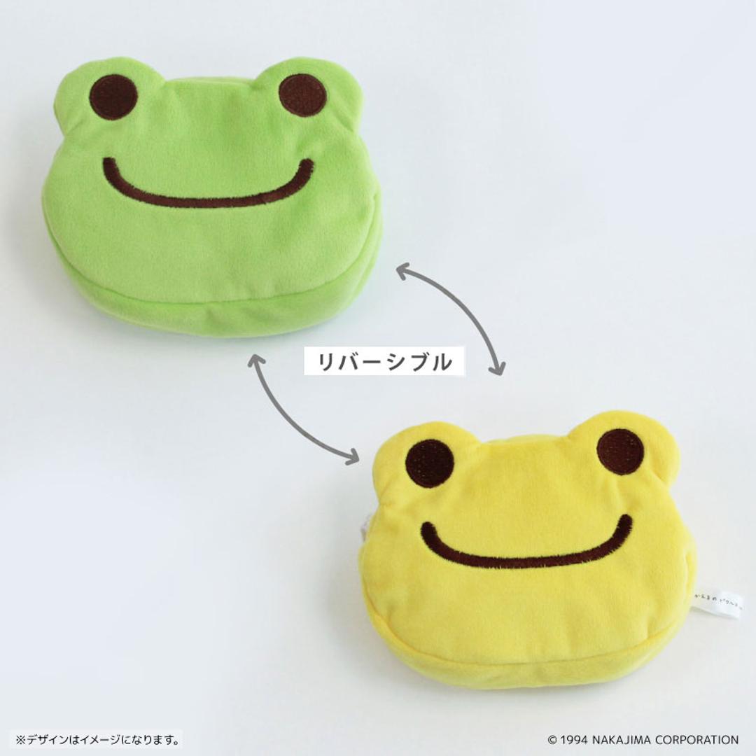 かえるのピクルス グッズ 通販 pickles the frog リバーシブルポーチ ポーチ 小さめ 小物入れ 化粧ポーチ 小物ポーチ ミニポーチ キャラクター かわいい イラスト カエルグッズ ピクルスザフロッグ おしゃれ 可愛い オシャレ かえるのピクルス ・
