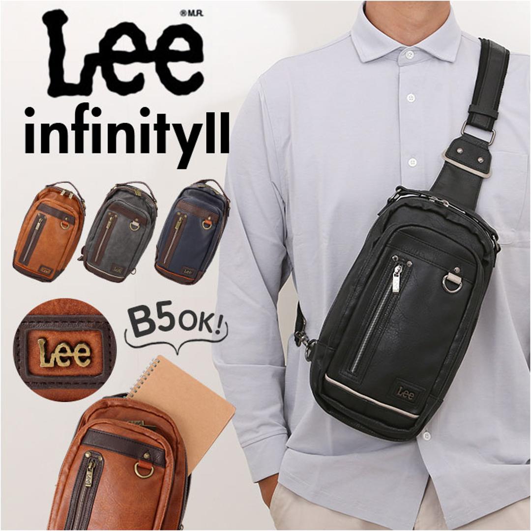 Lee リー ボディバッグ 通販 斜めがけ メンズ レディース ボディバック おしゃれ 斜めがけバッグ 大人 シンプル 無地 ボディーバッグ ボディーバック ギフト バック かばん カバン ギフト 贈り物 かっこいい BLACK ・