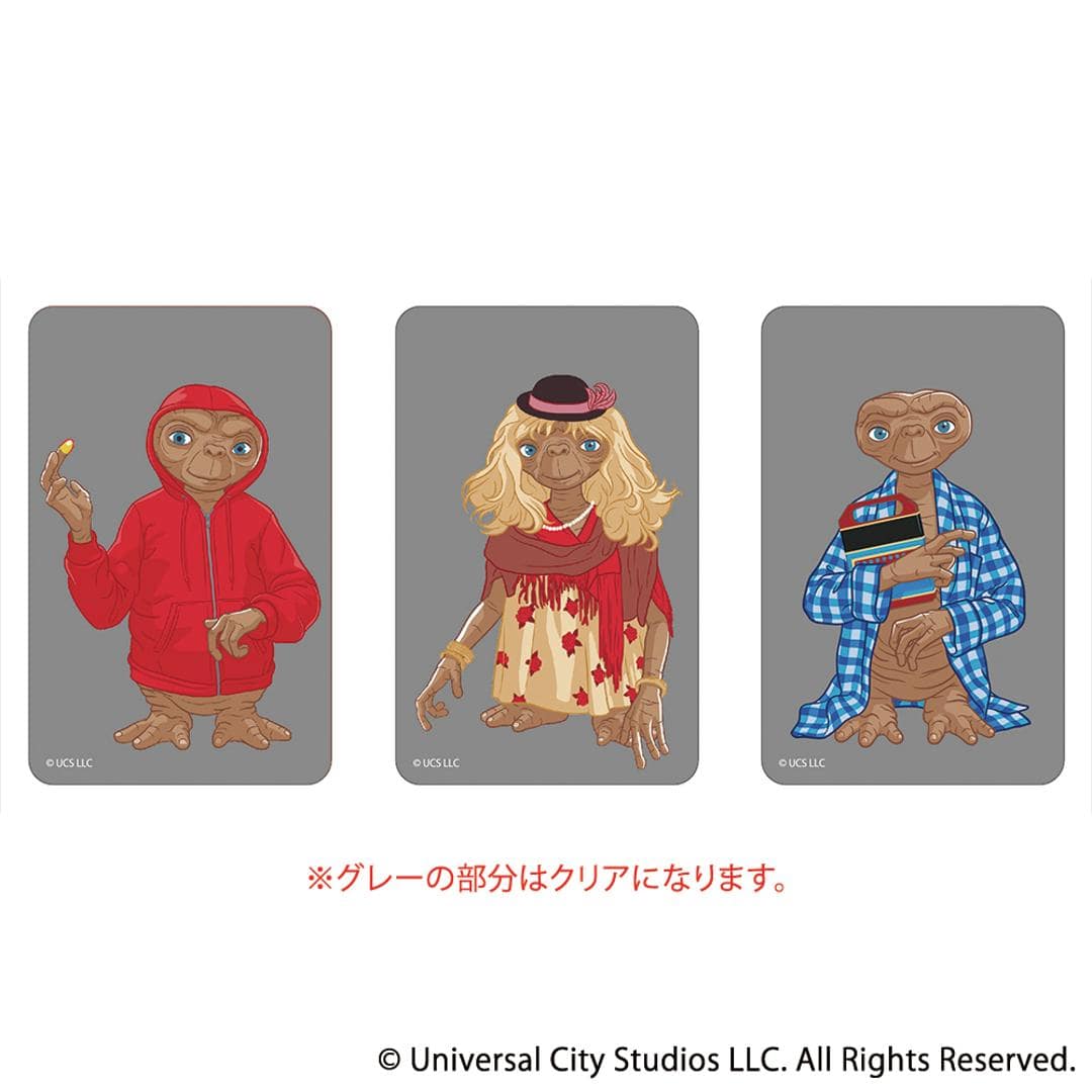 ET グッズ 通販 E.T. クリアカード まじかる百貨店クリアカード 4947864075576 the Extra Terrestrial01 スマホ 透明 カード 映画グッズ イーティー おしゃれ 推し活 キャラクター レンチキュラー コレクション ホビー E.T.1 ・