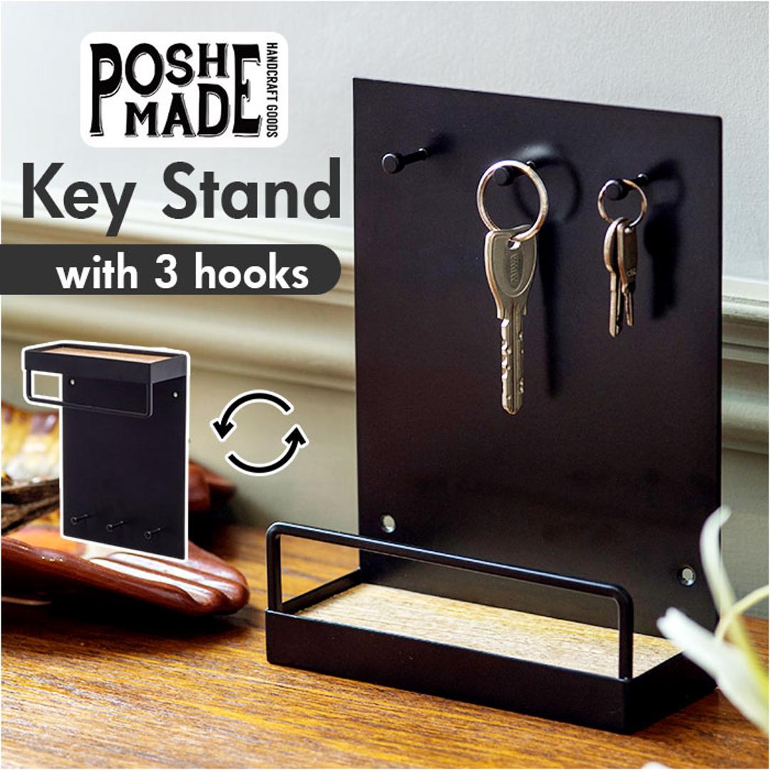 キースタンド おしゃれ 通販 キーフック スタンド 鍵置き キーツリー アクセサリースタンド 玄関 収納 スタンドフック フック キー 鍵 ジュエリー リング 指輪 アクセサリー 小物収納 シンプル ブラック 黒 卓上収納 オシャレ インテリア小物 インテリア ブラック ・
