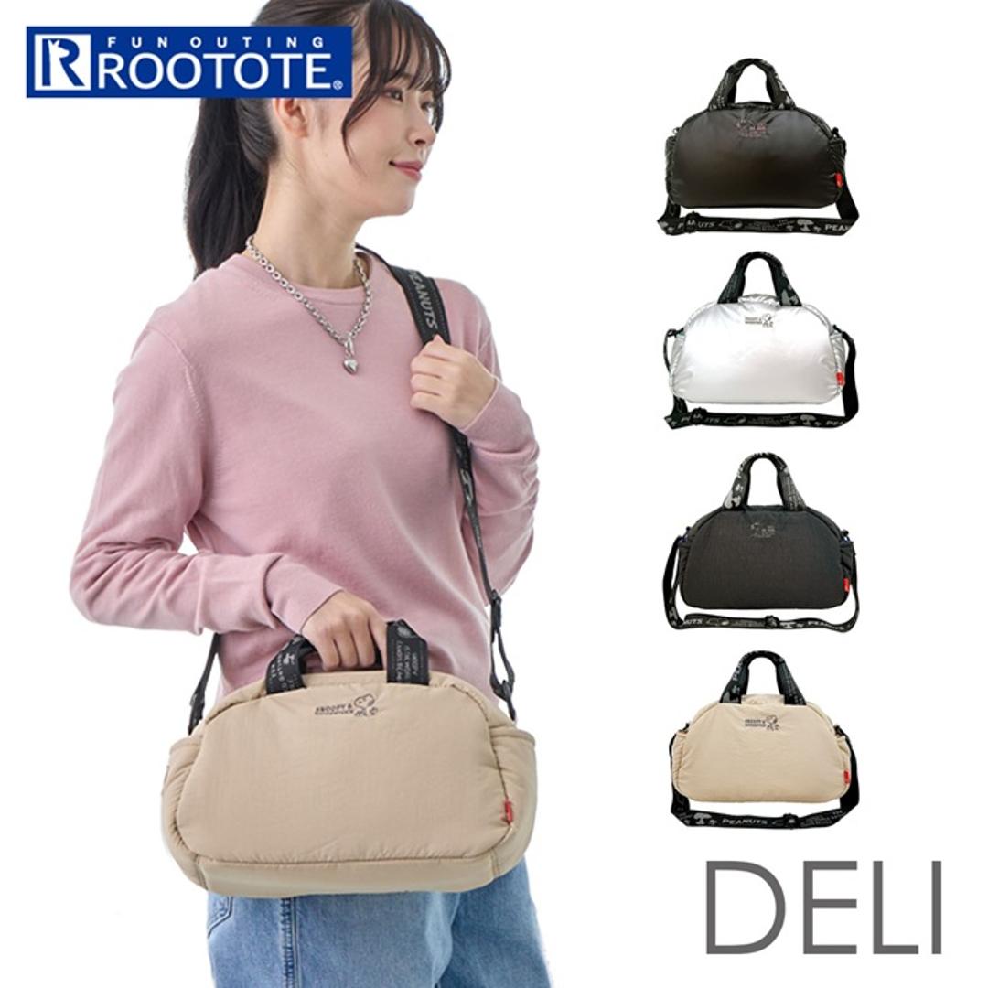 ルートート スヌーピー ROOTOTE 8455 通販 ショルダーバッグ ショルダーバック 斜めがけバッグ 大きめ 軽量 軽い 通学 通勤 サブバッグ 旅行 おしゃれ 大人 かわいい キャラクター SNOOPY 可愛い DELI パデット レディース s-black ・