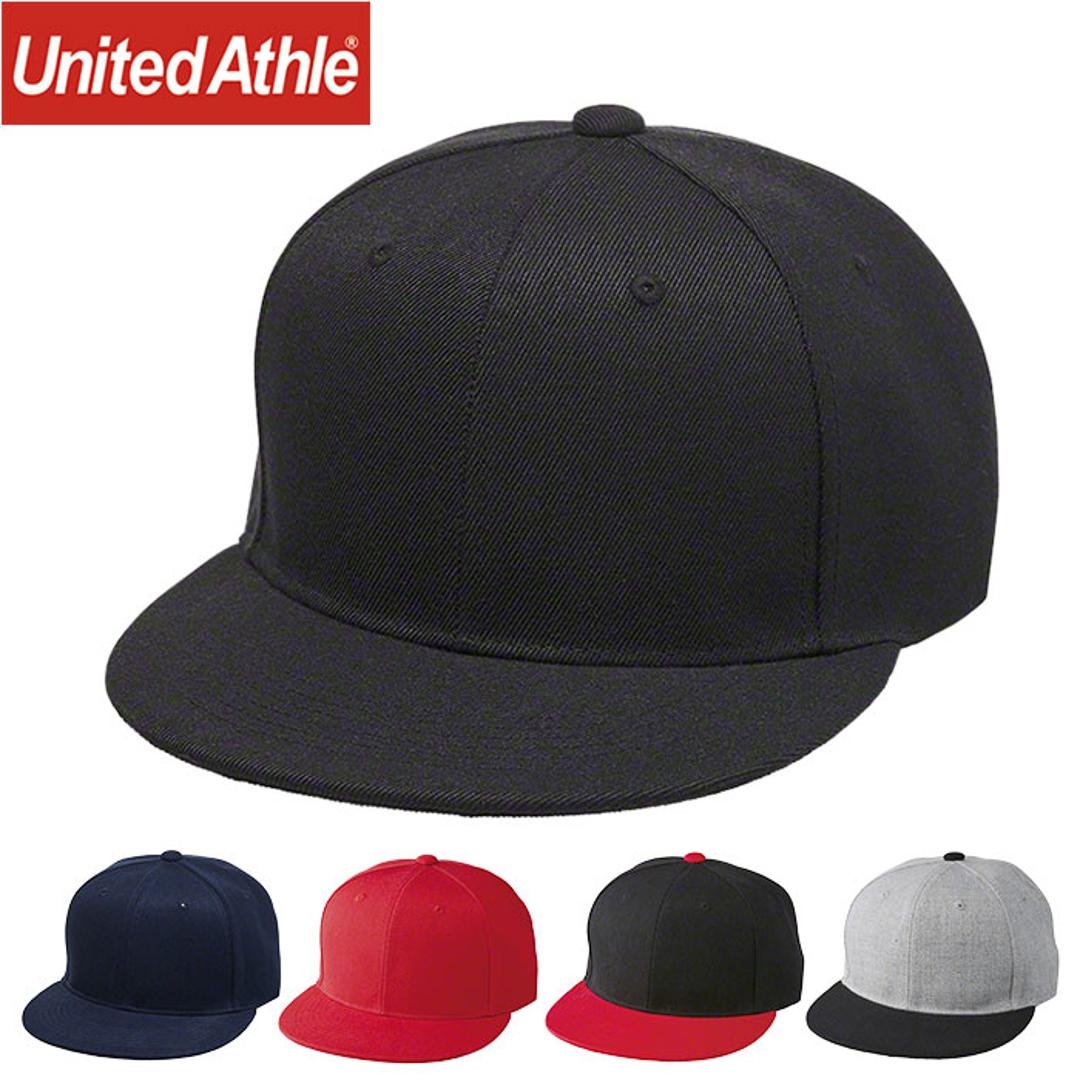 キャップ メンズ 大きいサイズ 通販 ユナイテッドアスレ レディース 大きめ スポーツ 夏 春夏 冬 秋冬 帽子 おしゃれ シンプル 無地 スナップバック スナップバックキャップ フラットバイザーキャップ 平つば 6パネ 0002.ブラック ・