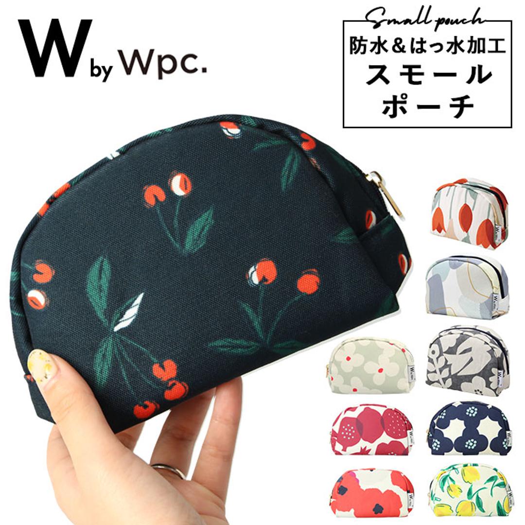 ポーチ ブランド wpc 通販 小さめ おしゃれ 小物入れ レディース 撥水 はっ水 通勤 通学 大人 かわいい コスメポーチ 化粧ポーチ テキスタイル 花柄 W by Wpc. ダブリュピーシー スモールポーチ W007 レディースバッグ 083.クッカOF ・