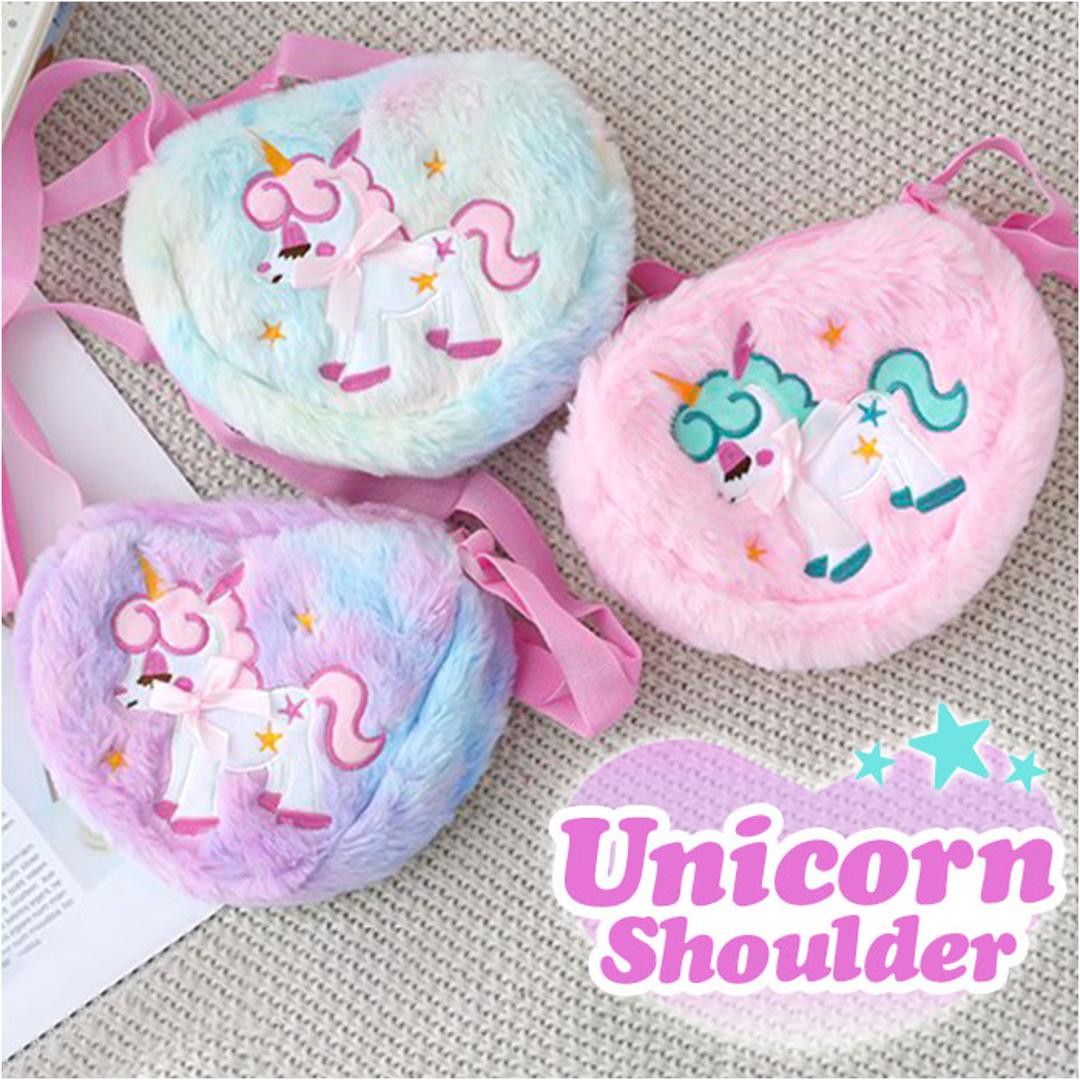 ショルダーバッグ キッズ ユニコーン 通販 女の子 おしゃれ ふわふわ