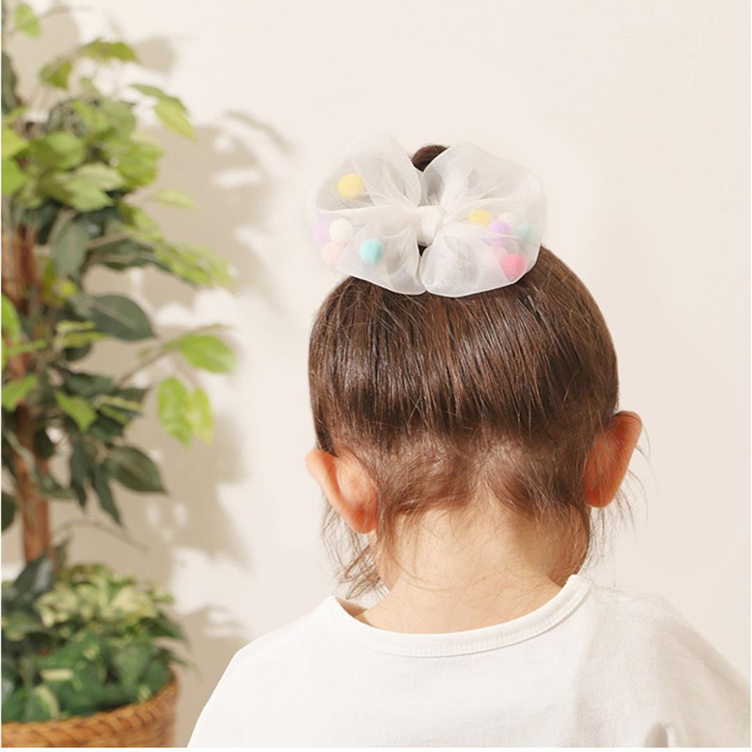 RORA ヘアクリップ 通販 ローラ ボニー ヘアークリップ ヘアアクセサリー 髪飾り キッズ 子供 子ども こども リボン ポンポン 大きめ しっかり かわいい おしゃれ 女の子 女子 入園式 卒園式 入学式 卒業式 発表会 結婚式 キッズファッション ホワイト ・
