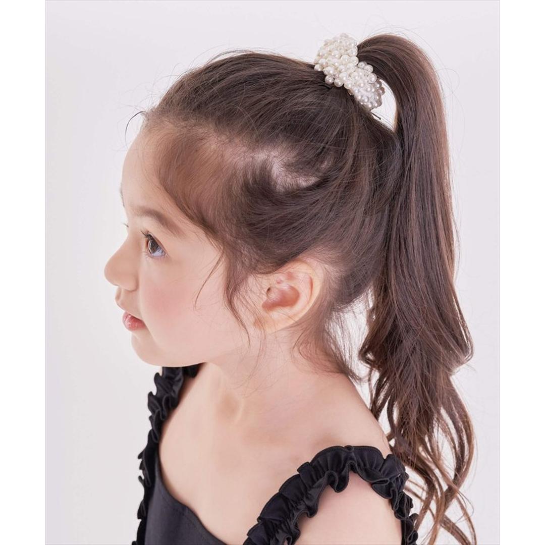 Rora ヘアゴム キッズ 通販 シオリパールヘアゴム 髪ゴム 髪飾り 髪留め パール 女の子 子供 子ども こども おしゃれ かわいい フォーマル カジュアル 大人っぽい 上品 入園式 卒園式 入学式 卒業式 結婚式 パーティー ヘアアレンジ ヘアアクセサリー ホワイト フリー