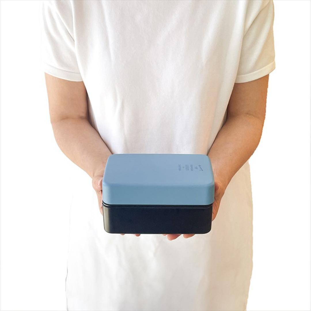 弁当箱 2段 男性 通販 日本製 ランチボックス 二段 お弁当箱 男子 高校生 大人 メンズ 大容量 800ml おしゃれ ふたを外して 電子レンジ対応 中蓋以外 食洗機対応 男の子 中学生 シンプル 大人用弁当箱 お弁当グッズ 弁当用品 キッチン用品 ブルー ・