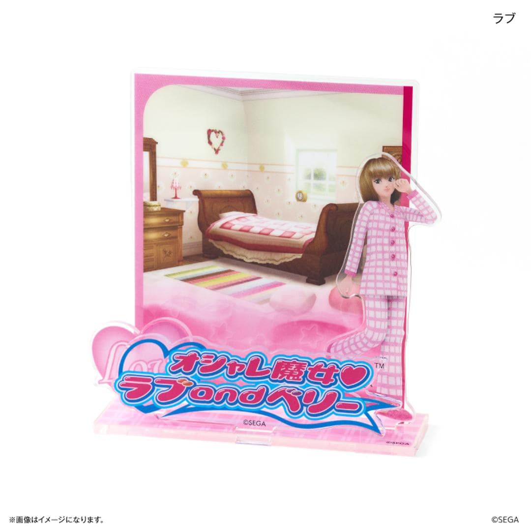 ラブandベリー グッズ 通販 オシャレ魔女ラブandベリー ラブアンドベリー カードスタンド アクリルスタンド カード立て アクリル スタンド アクスタ ジオラマ デザイン キャラクター かわいい 可愛い おしゃれ 置物 オブジェ インテリア小物 ベリー ・