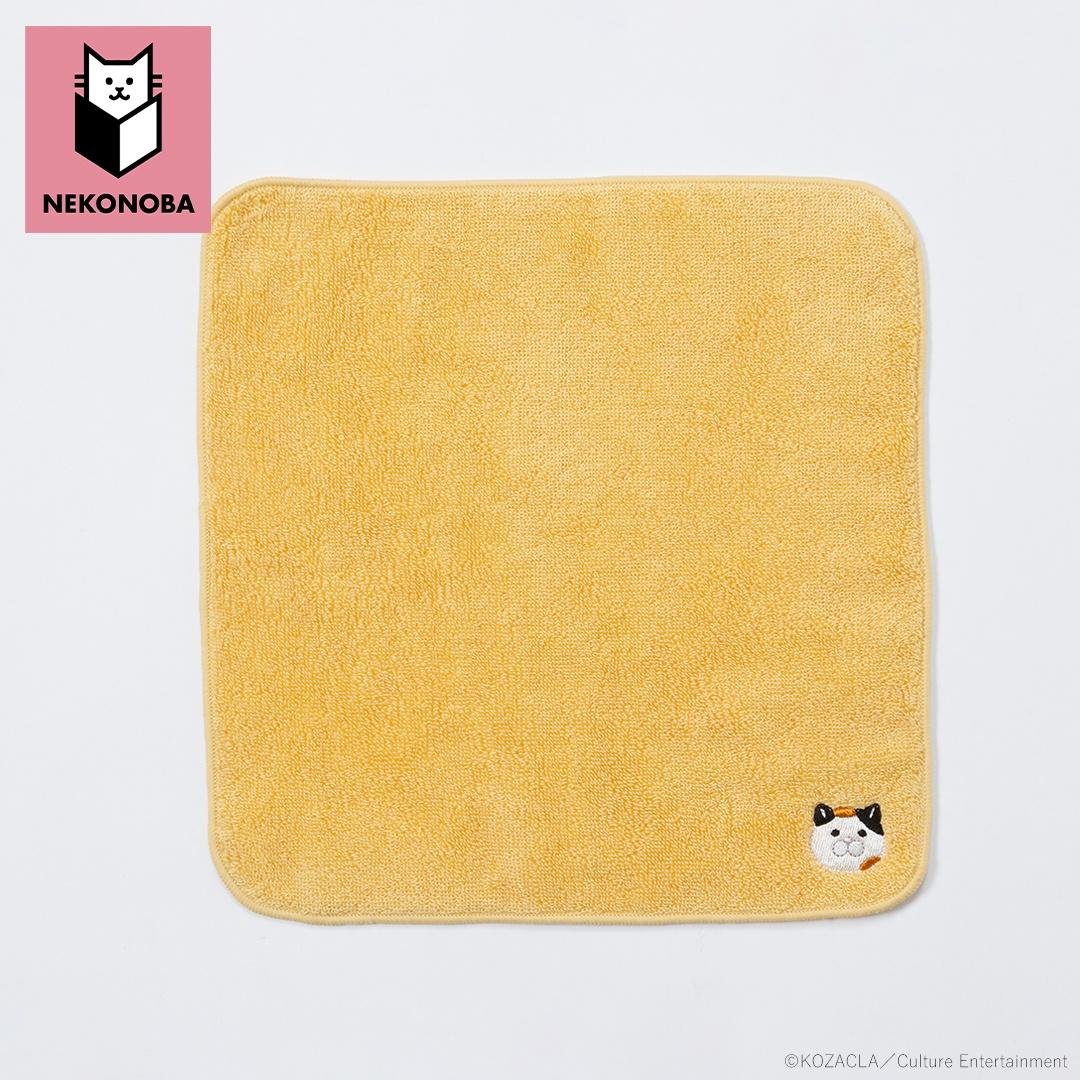 NEKONOBA グッズ 通販 ネコノバ 今治タオル ハンカチ タオルハンカチ 今治 ハンドタオル ハンカチタオル ミニタオル 手拭きタオル キャラクター おしゃれ 猫 ねこ ネコ 猫グッズ かわいい レディース メンズ 刺繍 子ども 小学生 みけちゃん ・
