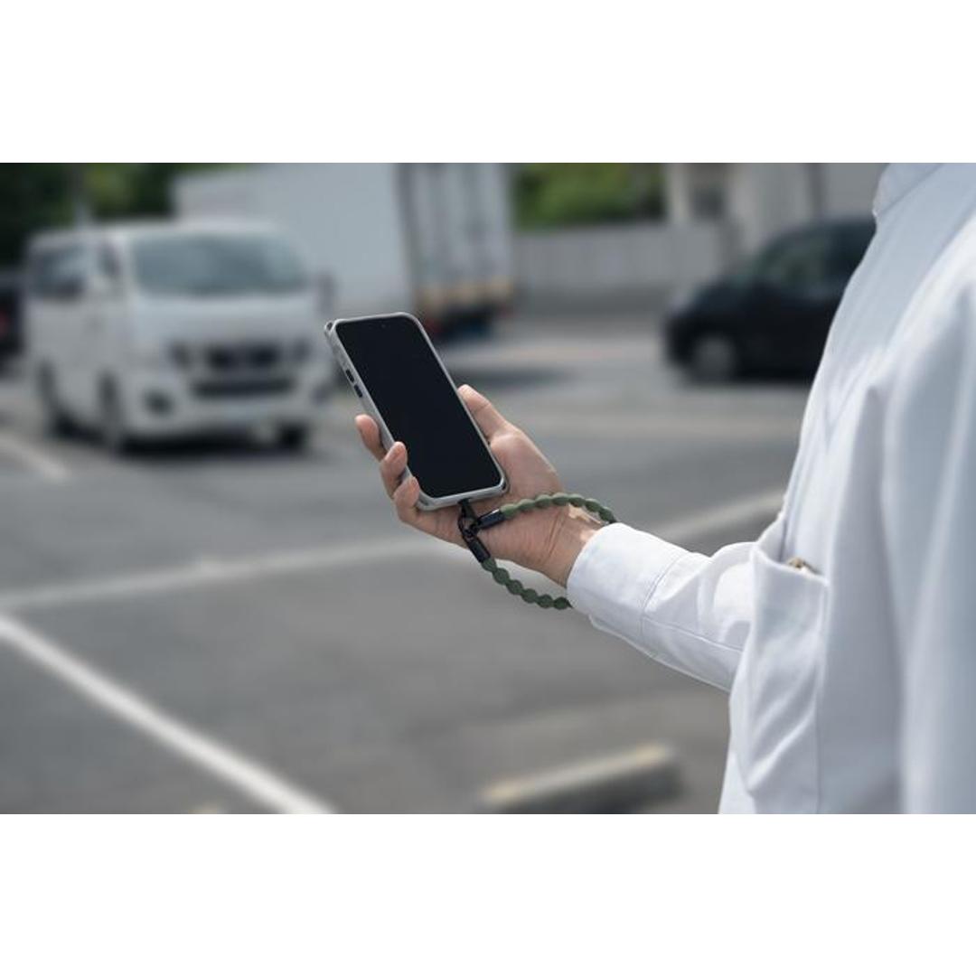 ハンドストラップ スマホ 手首 通販 スマホストラップ スマートフォンストラップ 伸びる 携帯ストラップ 携帯電話ストラップ 落下防止 伸縮 挟むだけ カラビナ おしゃれ オシャレ かわいい 可愛い スマホアクセサリー 携帯アクセサリー 携帯電話アクセサリー ペールピンク ・