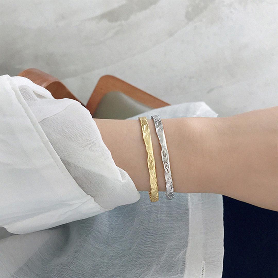 バングル シルバー925 通販 ブレスレット アクセ ブレス アクセサリー レディース メンズ シルバーアクセサリー 腕輪 巾着付き 重ね付け シンプル おしゃれ かわいい オフィス 通勤 通学 カジュアル プレゼント ギフト 可愛い きれいめ 大人 学生 ゴールド ・