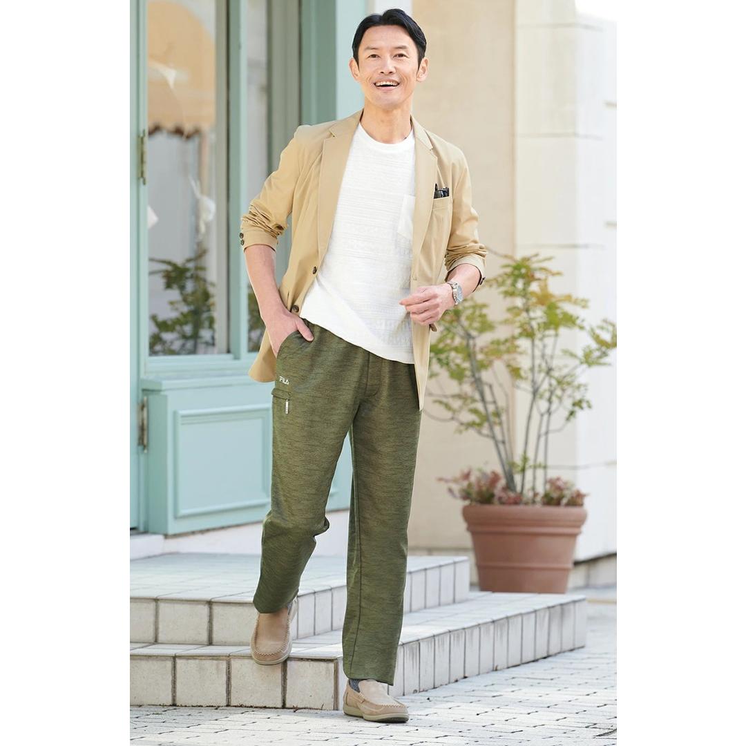 FILA ジャージパンツ 2色組 957912 通販 ジャージ パンツ カジュアルパンツ 長ズボン ズボン ロングパンツ ポケット ファスナー フィラ 大人 ウエストゴム カジュアル 男性 メンズ 紳士 ウォーキング おでかけ 快適 ボトムス 股下70cm Mサイズ