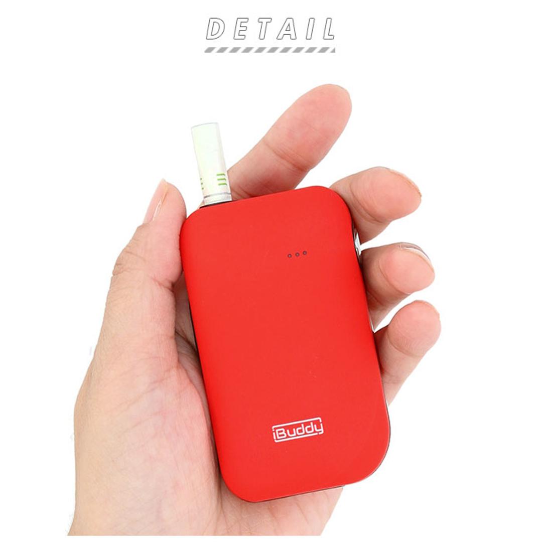 加熱式タバコ 互換 通販 電子タバコ 本体 小型 軽量 お手入れ 掃除 スターターキット たばこ スティック スティックホルダー 本体 バッテリ 一体型 おしゃれ iBuddy i1 アイバディーアイワン PULZE パルズ IQOS アイコス レッド ネイビー ブラック 操作 簡単 連続喫煙 レッド ・