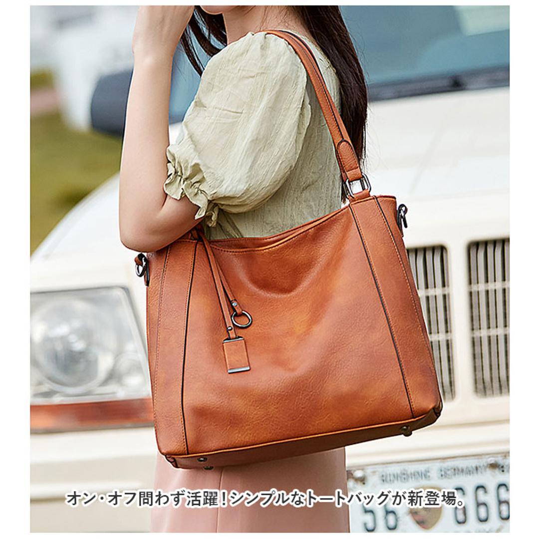 トートバッグ レディース 通勤 通販 大きめ A4 トートバック ビジネス トート 2way ショルダー ビジネスバッグ ショルダーバッグ 肩掛け 斜めがけ ビジネスバック 大容量 おしゃれ シンプル 無地 きれいめ 上品 合 ブラウン ・