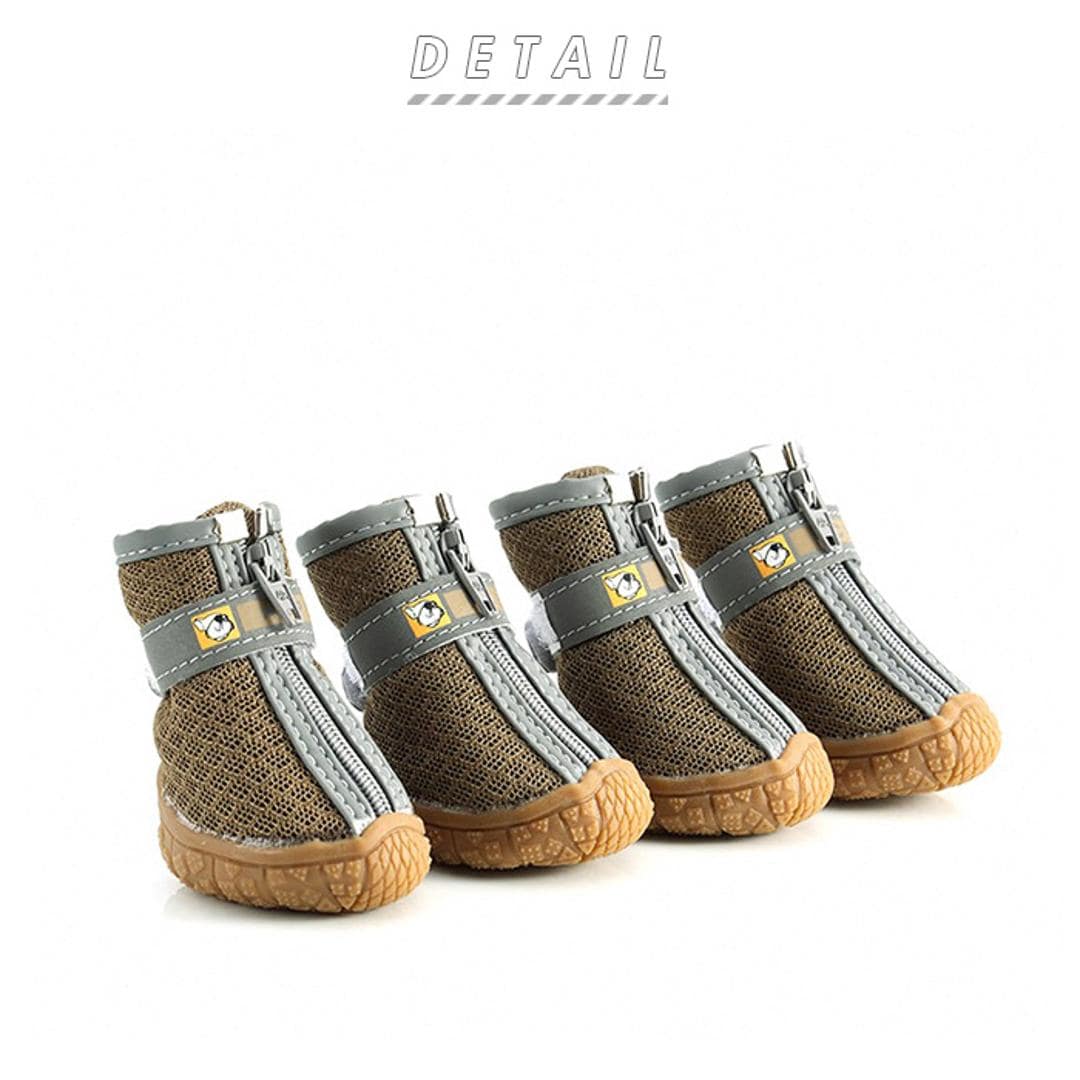 犬 靴 通販 くつ 脱げない 肉球ケア 大型犬 中型犬 小型犬 簡単装着 シニア犬 おしゃれ メッシュ 散歩 用 撥水 はっ水 犬用 いぬ ペット グッズ ペット用品 ブルー×メッシュタイプ 【即日発送】#1