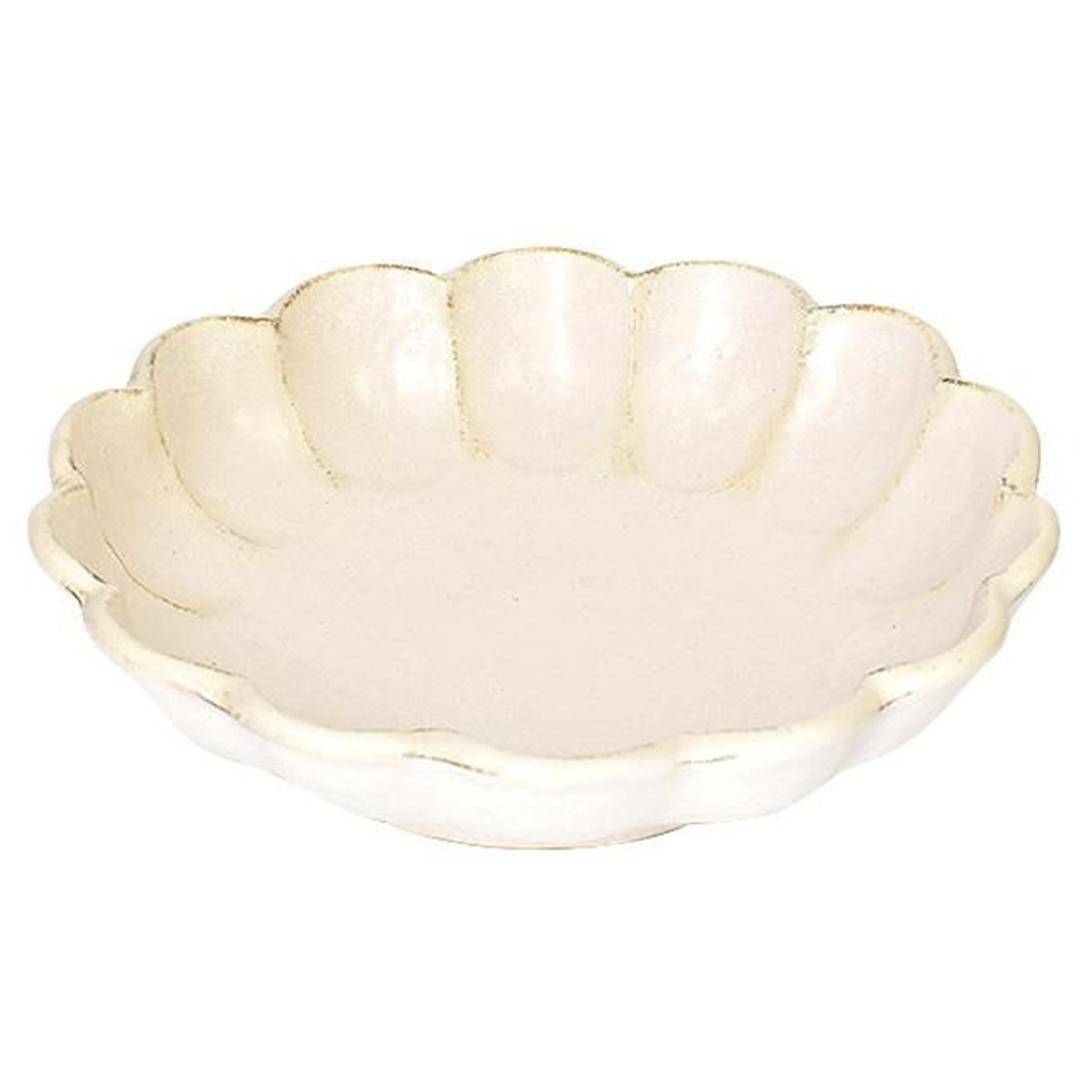 美濃焼 小鉢 通販 日本製 小皿 中鉢 美濃 焼 16cm 取り皿 副菜 取皿 和食器 おしゃれ モダン かわいい 花形 花型 お花 サラダ デザート 電子レンジ対応 食洗機対応 朝食 おやつ 夕食 リンカ 16ボウル グルメスタイル キッチン用品 ホワイト ・