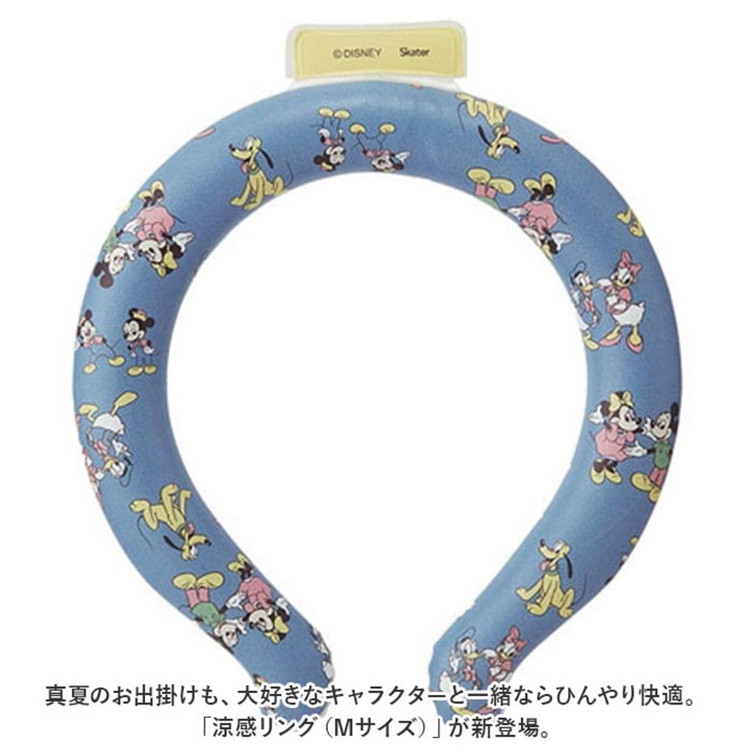 ネッククーラー 通販 キッズ レディース 首 ひんやり ネック クーラー アイス ネック リング 涼感リング M 首元 保冷剤 かわいい キャラクター 熱中症対策グッズ 通学 通勤 アウトドア スケーター NCL1 冷却グッズ 暑さ対策用品 健康グッズ ミッキー&フレンズ23 ・