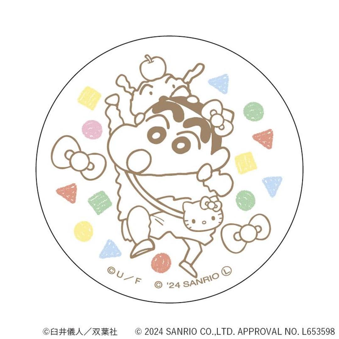 クレヨンしんちゃん グッズ 通販 サンリオグッツ 缶バッジ まじかる百貨店缶バッジ 4947864057268 サンリオキャラクターズ08 缶バッチ カンバッジ カンバッチ かわいい 可愛い おしゃれ オシャレ キャラクター 推しグッズ レンチキュラー 推し活 しんちゃんxサンリオ ・