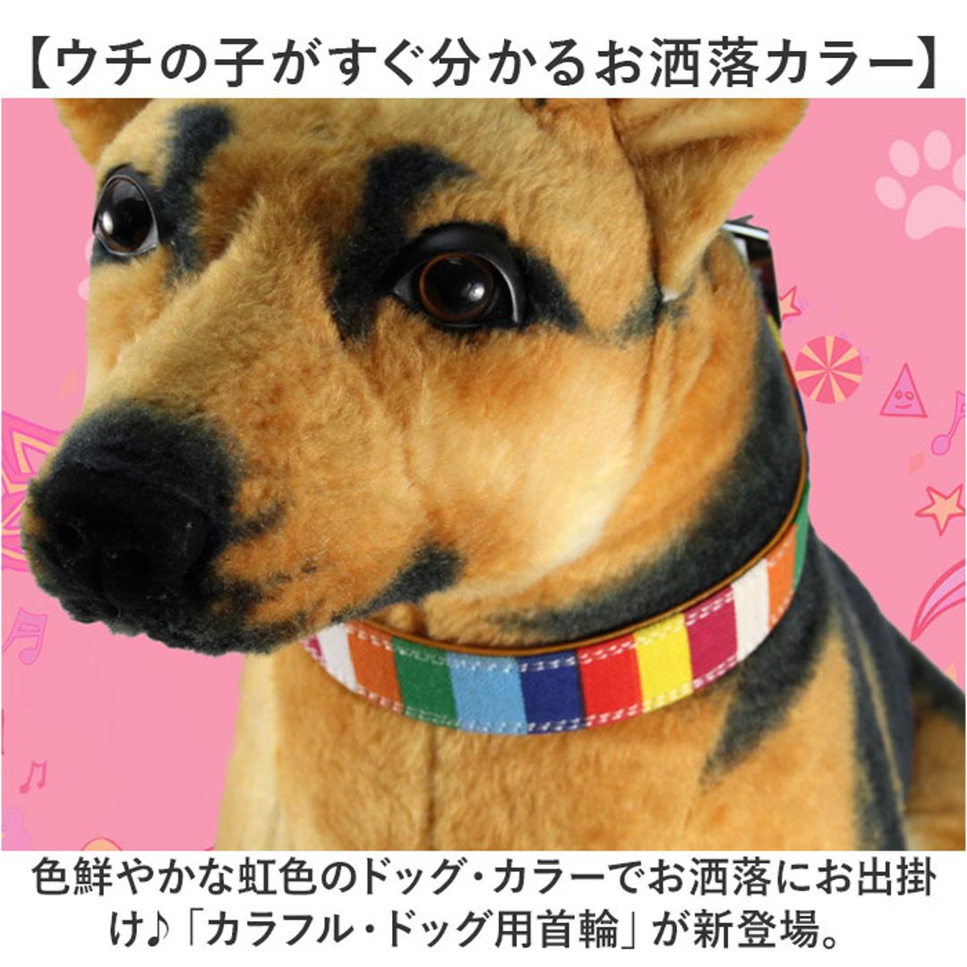 首輪 犬 通販 犬の首輪 中型犬 小型犬 かわいい 可愛い おしゃれ 調節可能 シンプル カジュアル 犬アクセサリー オシャレ お出掛け お出かけ さんぽ 散歩 ベルト式 キャンバス+PU 犬グッズ ペットグッズ ペット用品 マルチカラー 【即日発送】Sサイズ