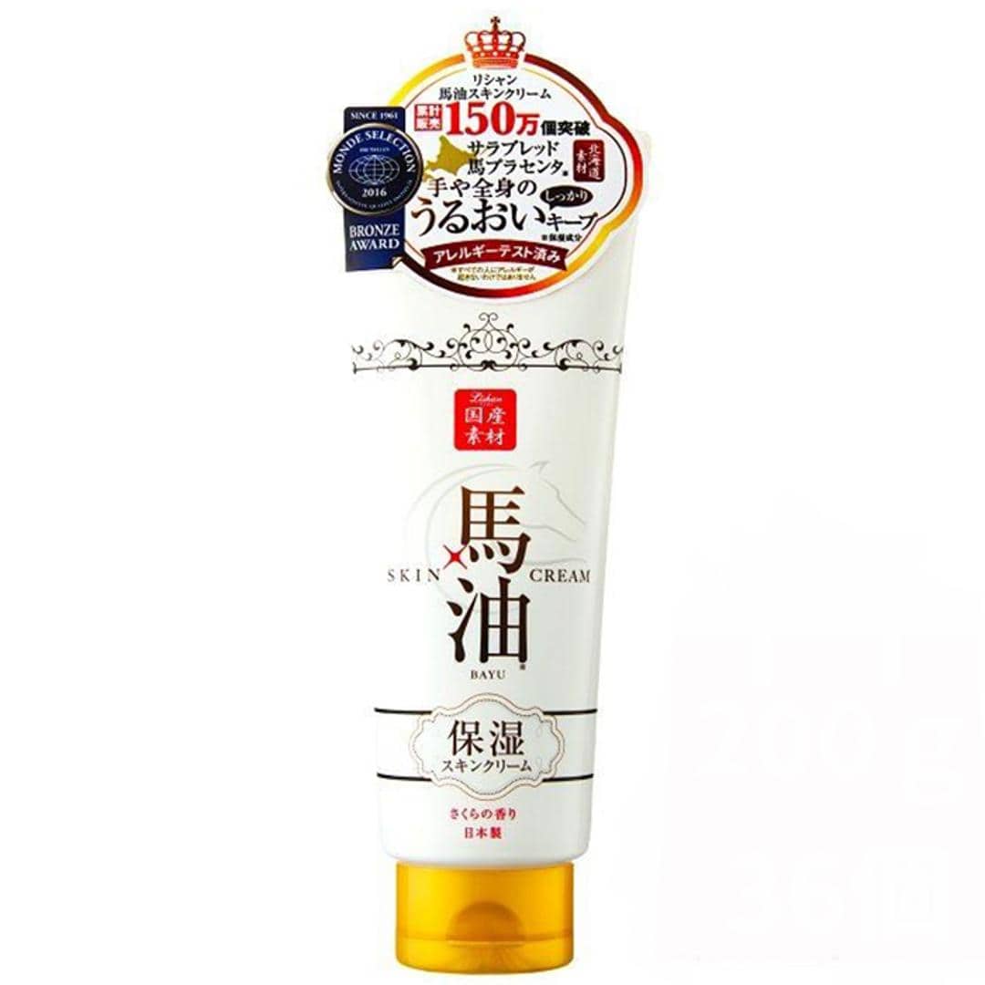 リシャン馬油スキンクリーム さくらの香り 3個セット 通販 ボディクリーム リシャン 馬油スキンクリーム 保湿クリーム フェイスクリーム ボディークリーム 馬油クリーム スキンケア 化粧品 コスメ 手 全身 顔 ボディ 体 お風呂上がり ビューティー 美容 さくらの香り ・