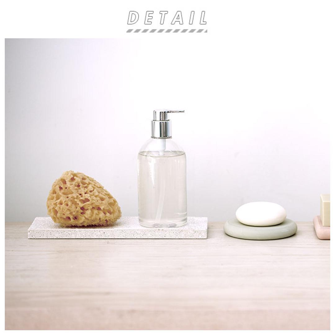 ソイル ディスペンサートレイ 通販 珪藻土 トレー 日本製 プレート SOIL soil Soil 縦8×幅24×厚さ1.5cm DISPENSER TRAY B057 ディスペンサートレイ 速乾 イスルギ 吸水 吸湿 調湿 乾燥 トレイ 洗面台 キッチン ナチュラル WHITE ・