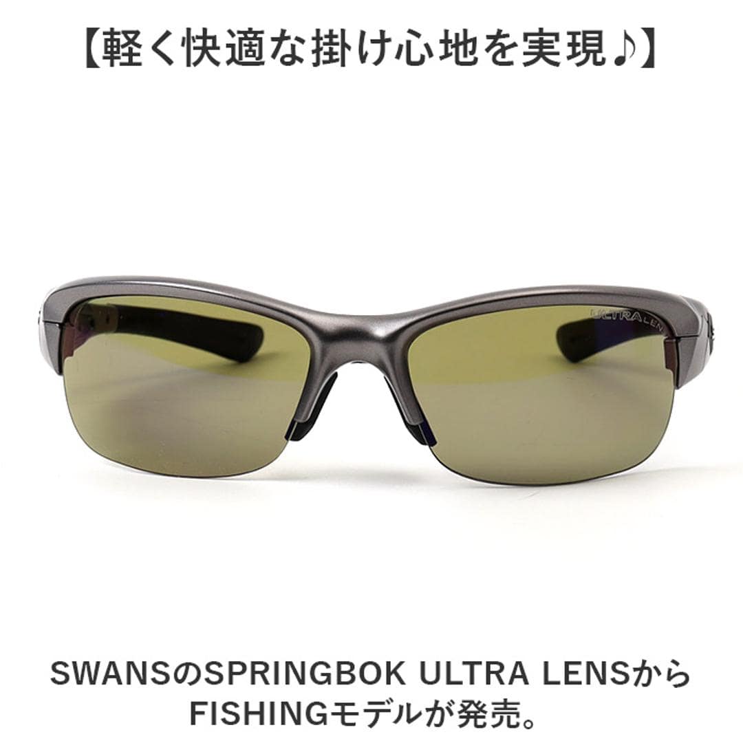 SWANS スワンズ スポーツサングラス SPB-0168 通販 サングラス 偏光サングラス メガネ めがね 眼鏡 偏光レンズ 偏光 SPRINGBOK メンズ レディース 男女兼用 ユニセックス 釣り スポーツ アウトドア ランニング マラソン 0168.GMR/偏光ULライトグリーン ・