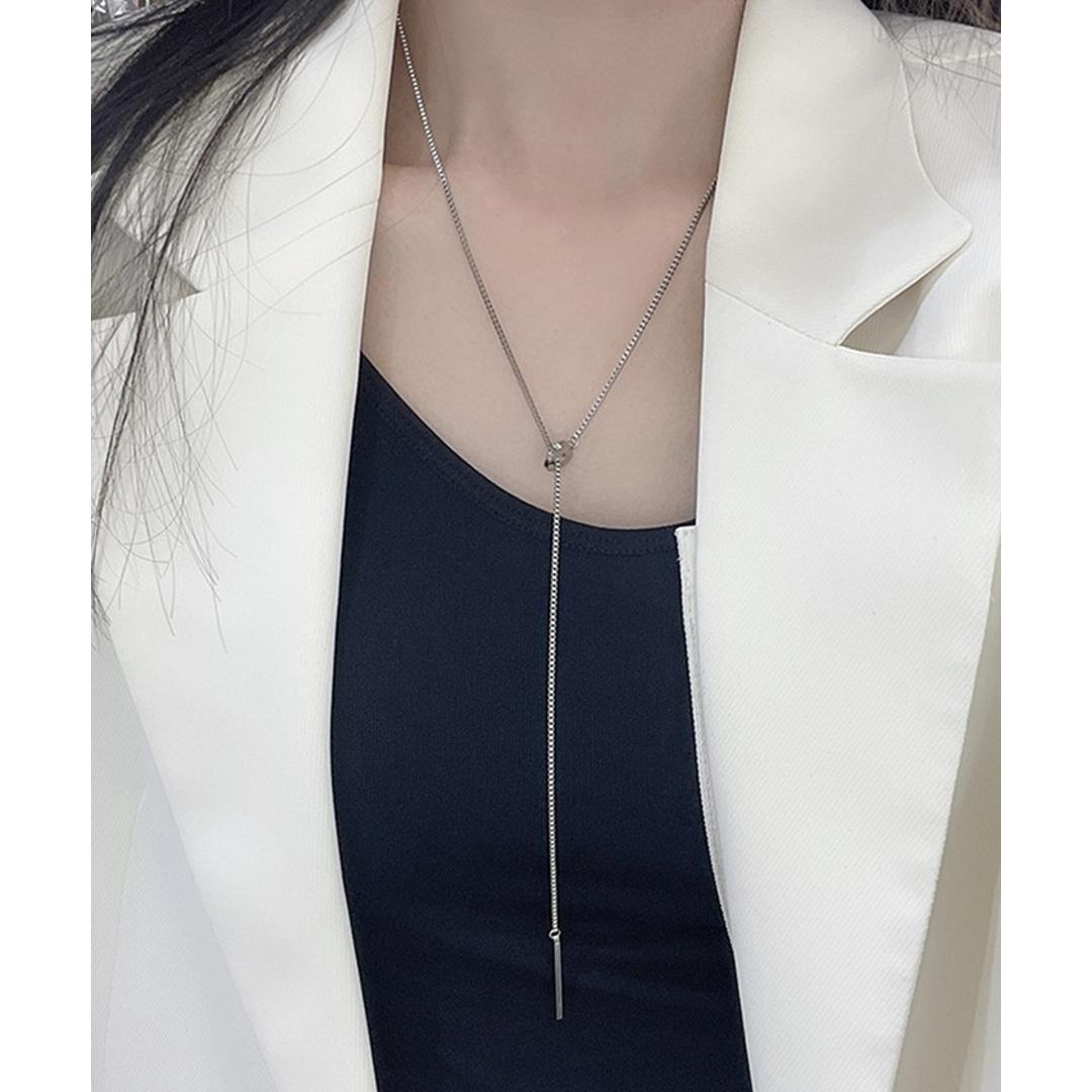 ネックレス レディース シンプル 通販 ペンダント Y字 ループネックレス レディースジュエリー レディースアクセサリー 大人 かわいい おしゃれ 可愛い オシャレ 大人っぽい カジュアル Diamond Hearts ダイヤモンドハーツ nec-023 シルバー ・