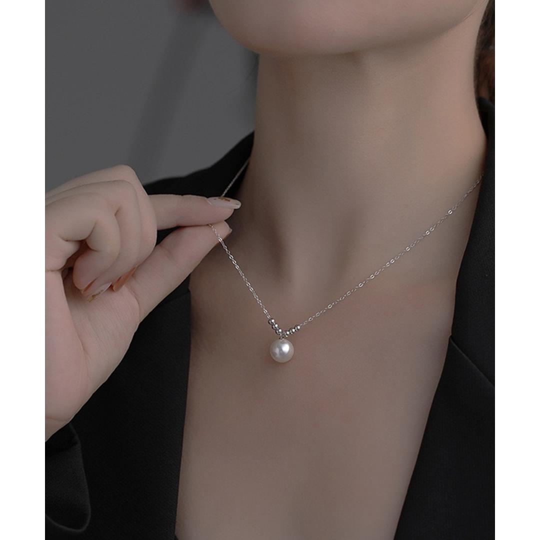 パール ネックレス 一粒 通販 ペンダント 首飾り ジュエリー アクセサリー レディース フォーマル かわいい おしゃれ 可愛い オシャレ 大人っぽい 上品 シルバー パールネックレス nec-0500 ダイヤモンドハーツ Diamond Hearts シルバー ・