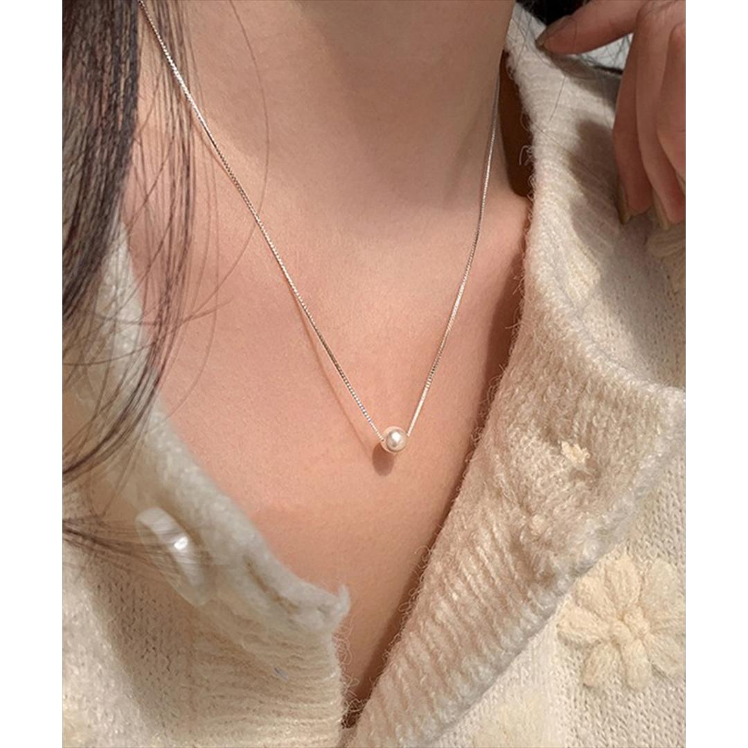 パール ネックレス 一粒 通販 ペンダント 首飾り ジュエリー アクセサリー レディース フォーマル かわいい おしゃれ 可愛い オシャレ 大人っぽい 上品 シルバー 一粒パールネックレス nec-0530 ダイヤモンドハーツ Diamond Hearts シルバー SMALL