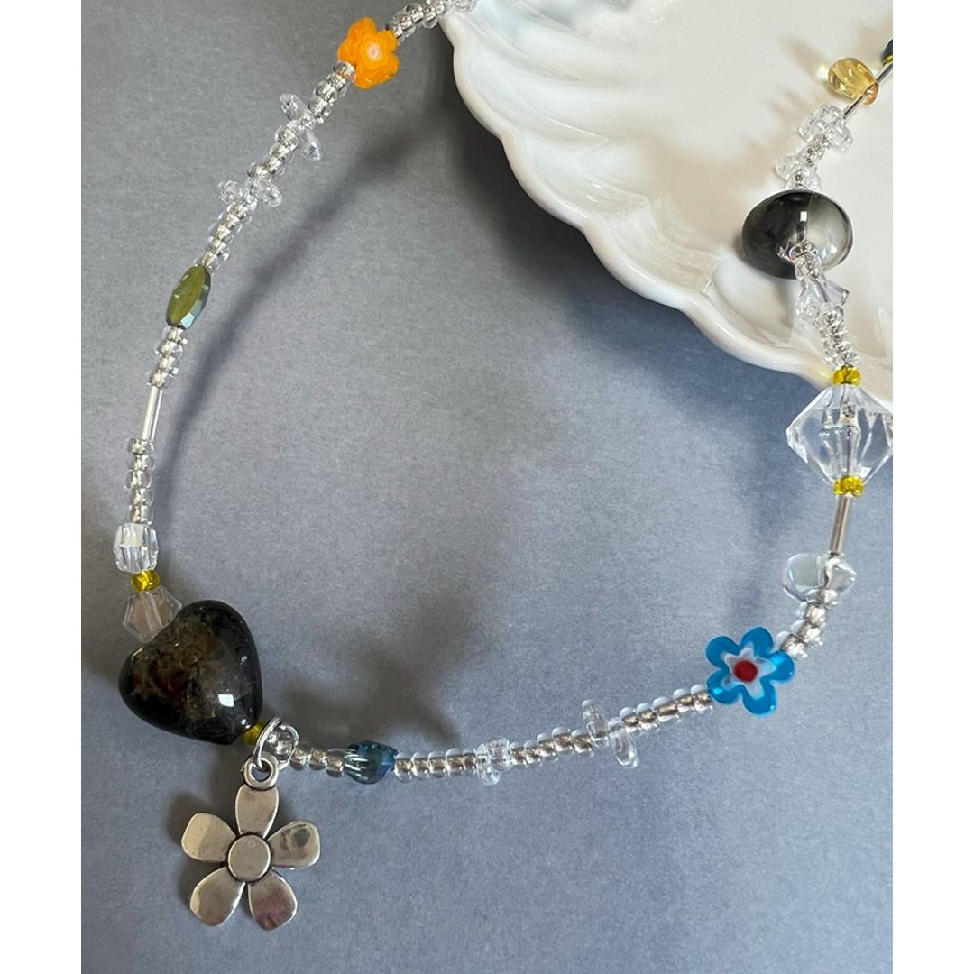 ネックレス ビーズ レディース 通販 ダイヤモンドハーツ nec-1650 Diamond Hearts アクセサリー ビーズネックレス 誕生日 彼女 女性 おしゃれ かわいい 夏 サマー カジュアル ブランド ギフト プレゼント プチプラ 中学生 高校生 シルバー ・