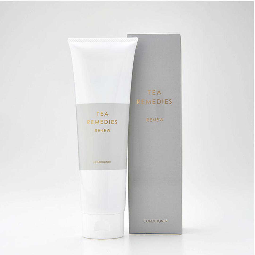 エイジングケア コンディショナー 通販 リンス TEA REMEDIES RENEW ティーレメディーズ リニュー 200g アミノ酸系 ダメージケア キューティクル 天然成分 紅茶エキス アッサムティー ナチュラル 色落ち防止 保湿 正規品 ヘアケア 美容 ホワイト ・