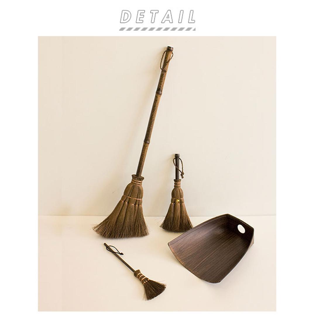 ほうき ちりとり セット おしゃれ 通販 ミニ ちょこっとお掃除セット 小さめ 箒 ホウキ 室内 セット 一式 卓上 テーブルほうき 棕櫚ほうき シュロ 柿渋塗り チリトリ 塵取り 室内ほうき TU7600 掃除用具 掃除用品 4点セット ・