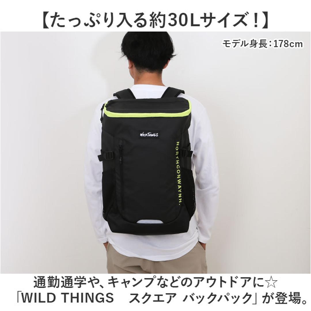 ワイルドシングス リュック WILDTHINGS WT-380-3104 通販 バックパック リュックサック デイパック メンズ スクエアリュック 約30l 30リットル 大容量 ボックスリュック 通学 アウトドア スポーツ レディース 出張 通勤 メンズバッグ BKLM ・