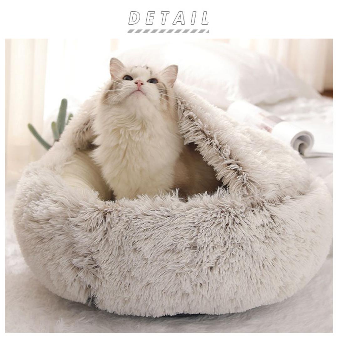 ペット ベッド ドーム 型 通販 丸型 クッション ベーシック フェイクファー ロングファー マカロン ドーム型 マカロンベッド 冬ベッド 冬用ベッド 滑り止め付き ふかふか ふわもこ ふわふわ ブラウン グレー ピンク かわいい イヌ いぬ 犬 ねこ ネコ 猫 イヌ用 いぬ用 犬用 ピンク 【即日発送】ベーシック
