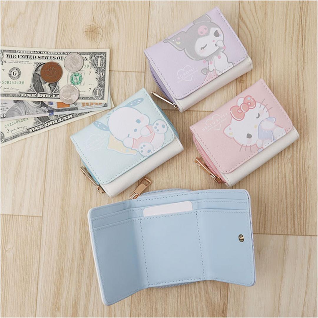 三つ折り財布 キャラクター 通販 3つ折り財布 折りたたみ財布 財布 お財布 ウォレット 折り財布 3つ折り 三つ折り ラウンドファスナー コンパクト 合皮 フェイクレザー レディース キッズ かわいい 可愛い 子供 ジュニア 大人 ギフト 贈り物 むにゃっとシナモロール ・