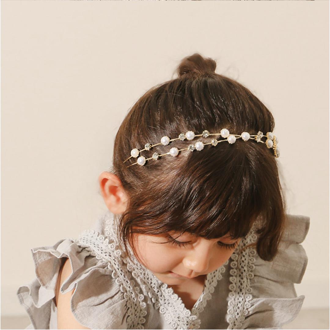 RORA カチューシャ 細め 通販 ローラ イザベラ ヘッドドレス ヘアアクセサリー 髪飾り キッズ 子供 子ども こども 女の子 女子 キラキラ パール フォーマル おしゃれ かわいい 入園式 卒園式 入学式 卒業式 発表会 結婚式 キッズファッション ゴールド ・